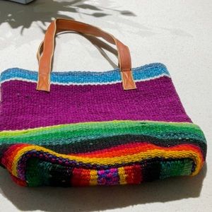 Jenny Krauss woven multi colored handbag - Sundance - never used.